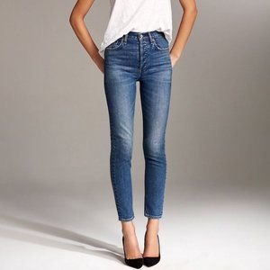 Aritzia Denim Forum Yoko High Rise Slim Sz 25